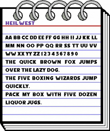 Heil West Regular animated font preview Heil West Regular animated font preview