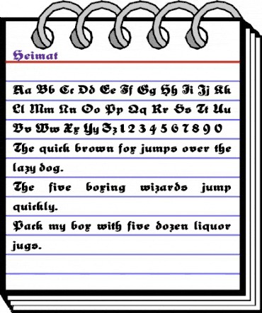 Heimat Regular animated font preview Heimat Regular animated font preview