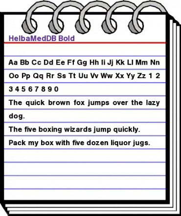 HelbaMedDB Bold animated font preview HelbaMedDB Bold animated font preview