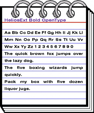 HeliosExt Bold animated font preview HeliosExt Bold animated font preview