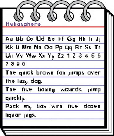 Heliosphere Regular animated font preview Heliosphere Regular animated font preview