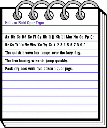 Helium-Bold Regular animated font preview