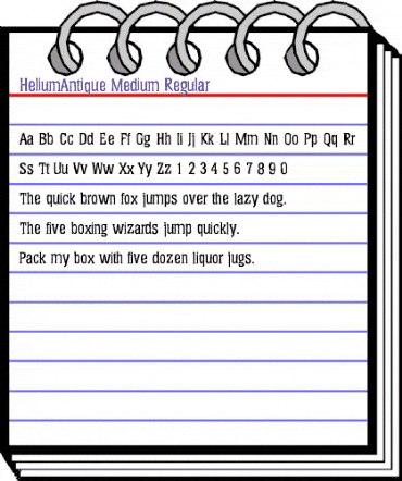 HeliumAntique-Medium Regular animated font preview HeliumAntique-Medium Regular animated font preview