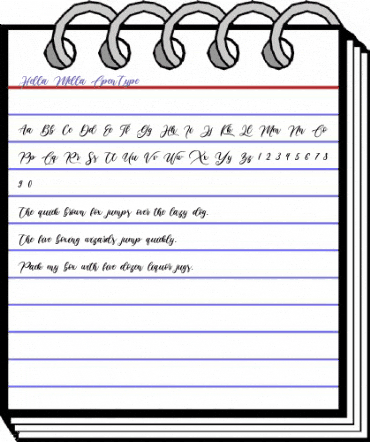 Hella Mella Regular animated font preview