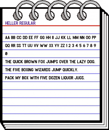 Heller Regular animated font preview Heller Regular animated font preview