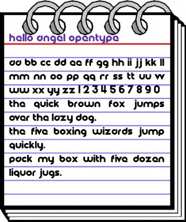 Hello Angel Regular animated font preview Hello Angel Regular animated font preview