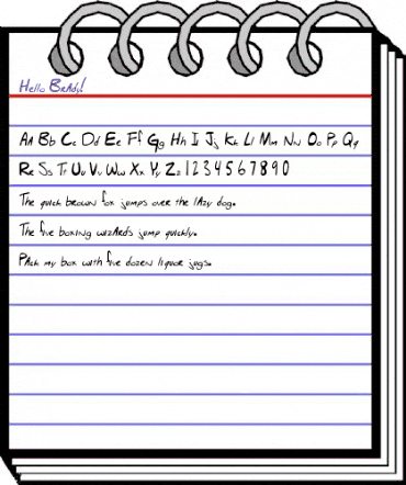 Hello Brady! Regular animated font preview Hello Brady! Regular animated font preview