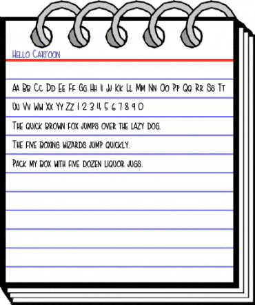 HelloCartoon Medium animated font preview