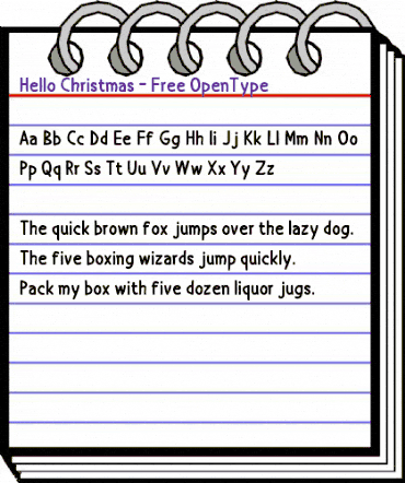 Hello Christmas - Free Regular animated font preview