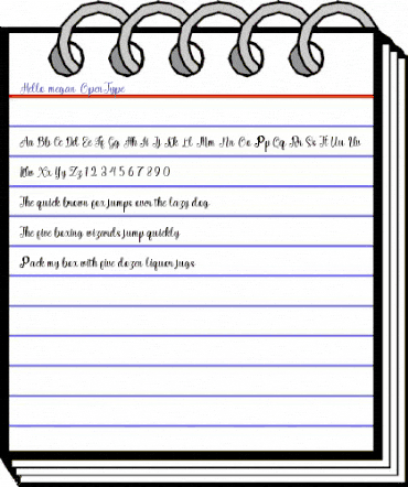 Hello megan Regular animated font preview Hello megan Regular animated font preview