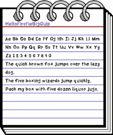 HelloFirstieBigGulp Medium animated font preview HelloFirstieBigGulp Medium animated font preview