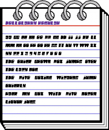 Hello Larry Regular animated font preview