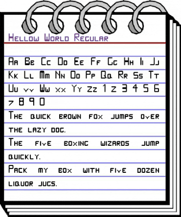 Hellow World Regular animated font preview Hellow World Regular animated font preview