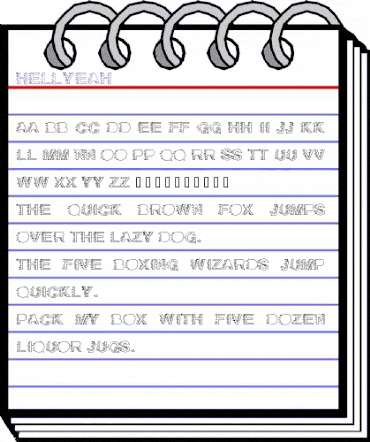 HellYeah Medium animated font preview