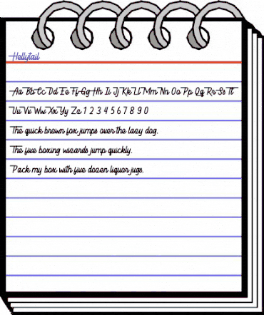 Hellytail Regular animated font preview Hellytail Regular animated font preview