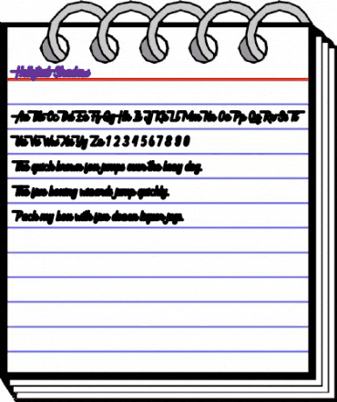 Hellytail Shadow Regular animated font preview Hellytail Shadow Regular animated font preview