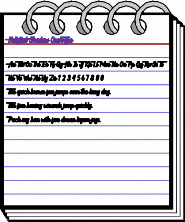 Hellytail Shadow Regular animated font preview Hellytail Shadow Regular animated font preview