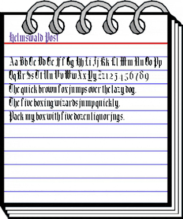 Helmswald Post Regular animated font preview