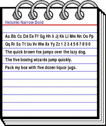 Helsinki Narrow Bold animated font preview Helsinki Narrow Bold animated font preview