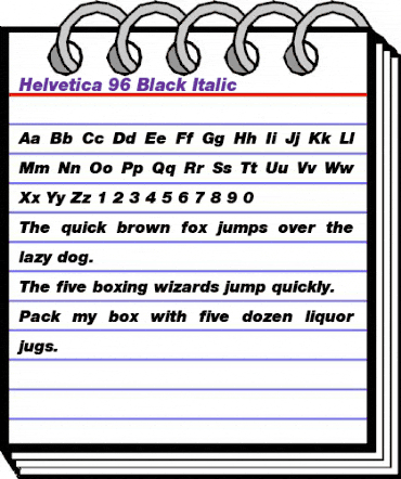 Helvetica Neue Black Italic animated font preview Helvetica Neue Black Italic animated font preview