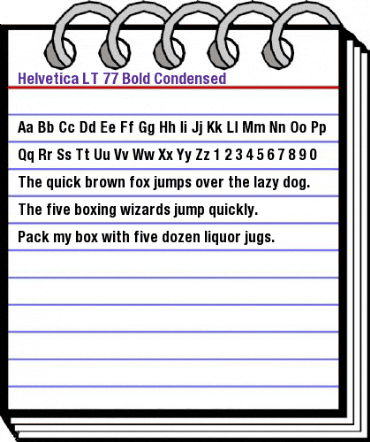 HelveticaNeue LT 77 BdCn Regular animated font preview HelveticaNeue LT 77 BdCn Regular animated font preview