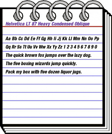 HelveticaNeue LT 67 MdCn HeavyOblique animated font preview HelveticaNeue LT 67 MdCn HeavyOblique animated font preview