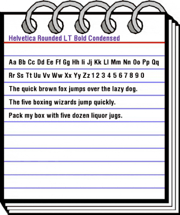 HelveticaRounded LT BoldCn Regular animated font preview HelveticaRounded LT BoldCn Regular animated font preview