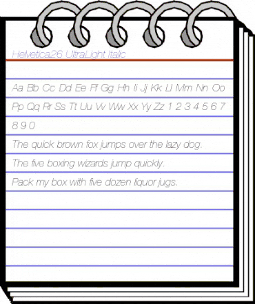 Helvetica26-UltraLight Ultra LightItalic animated font preview Helvetica26-UltraLight Ultra LightItalic animated font preview