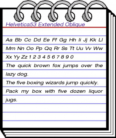 Helvetica53-Extended RomanItalic animated font preview Helvetica53-Extended RomanItalic animated font preview