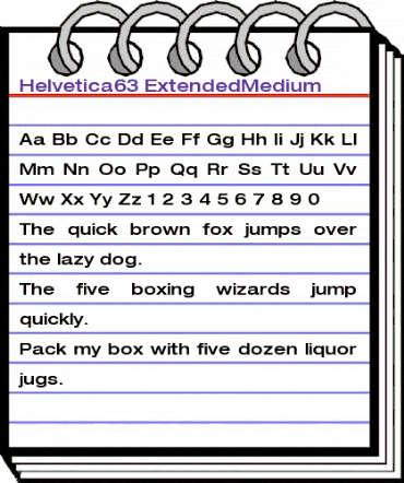 Helvetica63-ExtendedMedium Medium animated font preview Helvetica63-ExtendedMedium Medium animated font preview