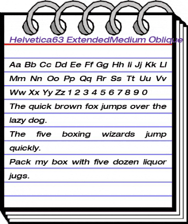Helvetica63-ExtendedMedium MediumItalic animated font preview Helvetica63-ExtendedMedium MediumItalic animated font preview