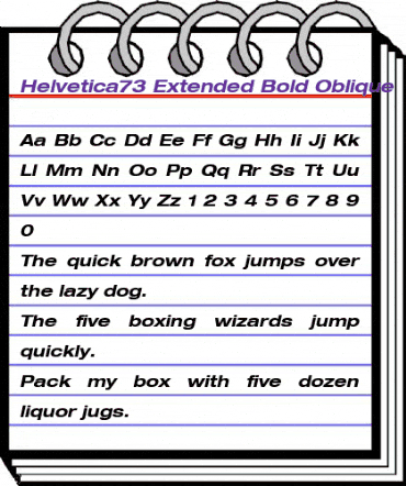 Helvetica73-Extended BoldItalic animated font preview Helvetica73-Extended BoldItalic animated font preview