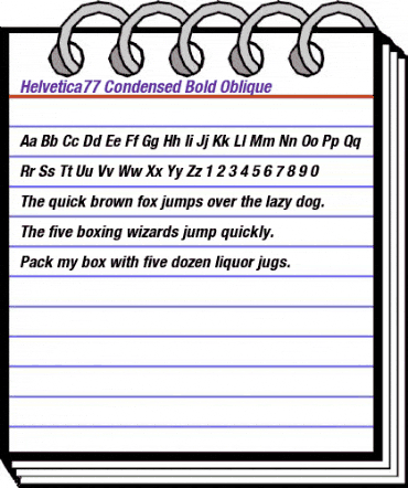 Helvetica77-Condensed BoldItalic animated font preview Helvetica77-Condensed BoldItalic animated font preview