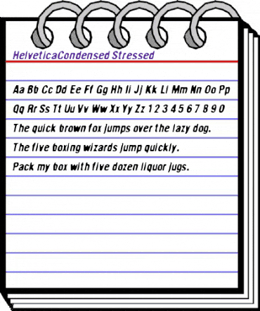 HelveticaCondensed Stressed animated font preview HelveticaCondensed Stressed animated font preview