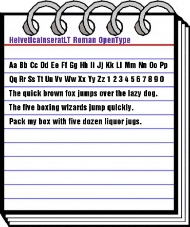 Helvetica Inserat LT Regular animated font preview Helvetica Inserat LT Regular animated font preview