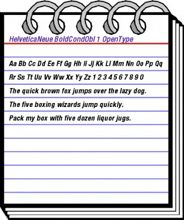 Helvetica Neue 77 Bold Condensed Oblique animated font preview Helvetica Neue 77 Bold Condensed Oblique animated font preview