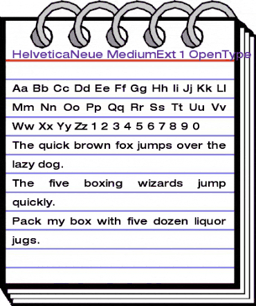 Helvetica Neue 63 Medium Extended animated font preview Helvetica Neue 63 Medium Extended animated font preview