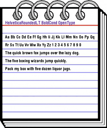 Helvetica Rounded LT Bold Condensed animated font preview Helvetica Rounded LT Bold Condensed animated font preview