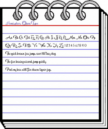 Hemisphers Regular animated font preview