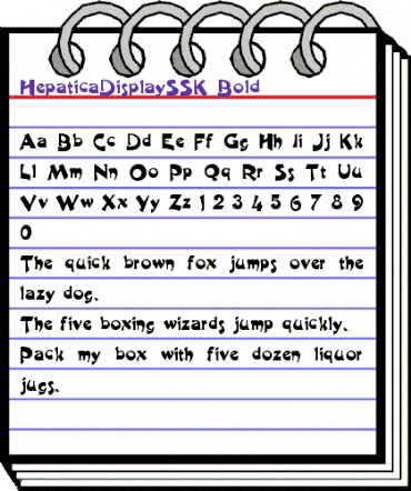 HepaticaDisplaySSK Bold animated font preview HepaticaDisplaySSK Bold animated font preview