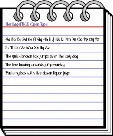 Heritage FREE Regular animated font preview Heritage FREE Regular animated font preview