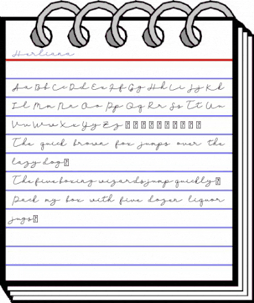 Herliana Regular animated font preview Herliana Regular animated font preview