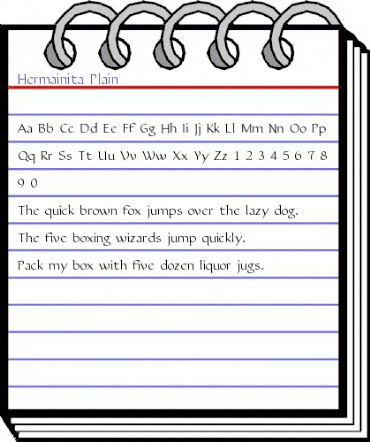 Hermainita Plain animated font preview Hermainita Plain animated font preview