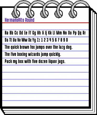 HermanoAlto Round Regular animated font preview HermanoAlto Round Regular animated font preview