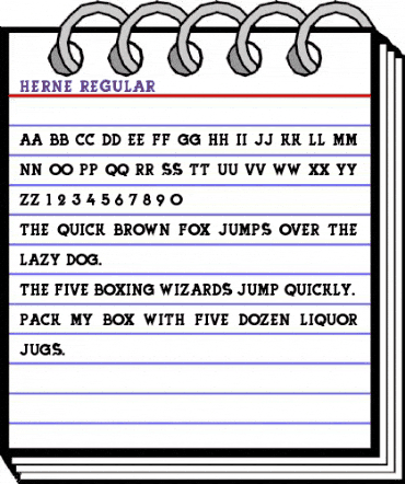 Herne Regular animated font preview Herne Regular animated font preview