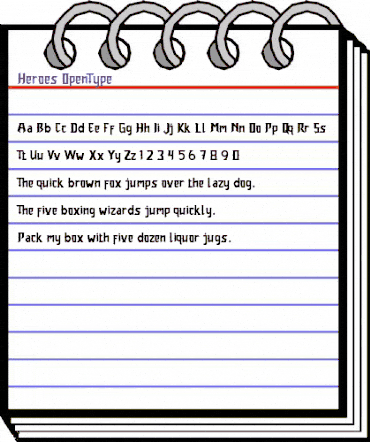 Heroes Regular animated font preview Heroes Regular animated font preview