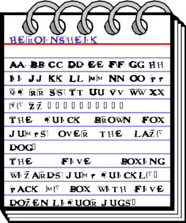 HeroinSheik Regular animated font preview HeroinSheik Regular animated font preview