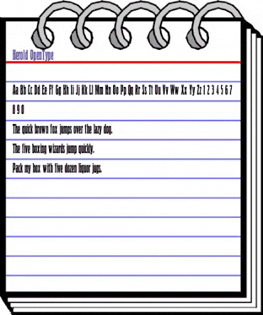 Herold Regular animated font preview Herold Regular animated font preview