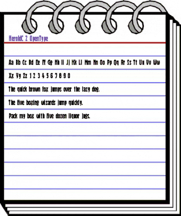 HeroldC Regular animated font preview