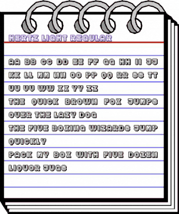 Hertz Light Regular animated font preview Hertz Light Regular animated font preview